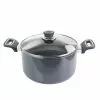 6 qt. Aluminum Dutch Oven in Black by Oster -Cookware Sales Shop gray oster dutch ovens 985116649m 64 1000