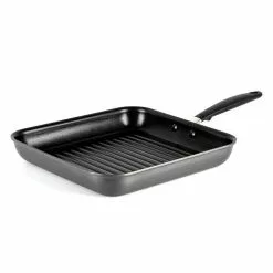 Good Grips 11 in. Hard-Anodized Aluminum Nonstick Grill Pan in Gray by OXO