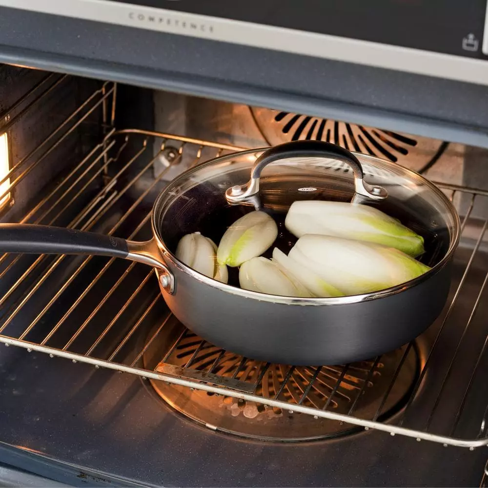 Good Grips 10-Piece Hard-Anodized Aluminum Nonstick Cookware Set in Gray by OXO 9 Good Grips 10-Piece Hard-Anodized Aluminum Nonstick Cookware Set in Gray by OXO - Image 7