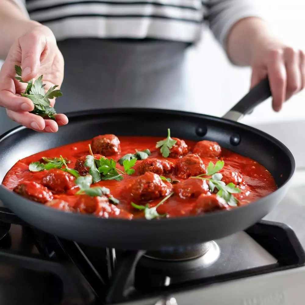 Good Grips 10 in. Hard-Anodized Aluminum Nonstick Frying Pan in Gray by OXO 4 Good Grips 10 in. Hard-Anodized Aluminum Nonstick Frying Pan in Gray by OXO - Image 2