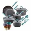 Cucina 18-Piece Hard Anodized Nonstick Cookware Set in Gray by Rachael Ray 2 Cucina 18-Piece Hard Anodized Nonstick Cookware Set in Gray by Rachael Ray -Cookware Sales Shop gray rachael ray pot pan sets 09354 64 1000