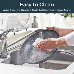 CSK 11 in. Granite Aluminum Non-Stick Frying Pan in Gray with Lid by Unbranded 15 CSK 11 in. Granite Aluminum Non-Stick Frying Pan in Gray with Lid by Unbranded -Cookware Sales Shop gray skillets 80877 1f 1000