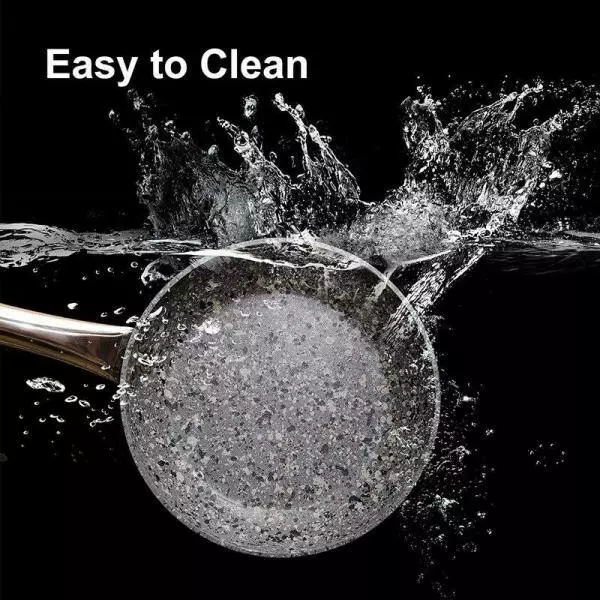 CSK 11 in. Granite Aluminum Non-Stick Frying Pan in Gray with Lid by Unbranded 8 CSK 11 in. Granite Aluminum Non-Stick Frying Pan in Gray with Lid by Unbranded - Image 6