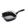 Classic Series Induction 2.1 qt. Cast Aluminum Nonstick Saute Pan in Gray with Glass Lid by Swiss Diamond 2 Classic Series Induction 2.1 qt. Cast Aluminum Nonstick Saute Pan in Gray with Glass Lid by Swiss Diamond -Cookware Sales Shop gray swiss diamond saute pans sd6620ic 64 1000