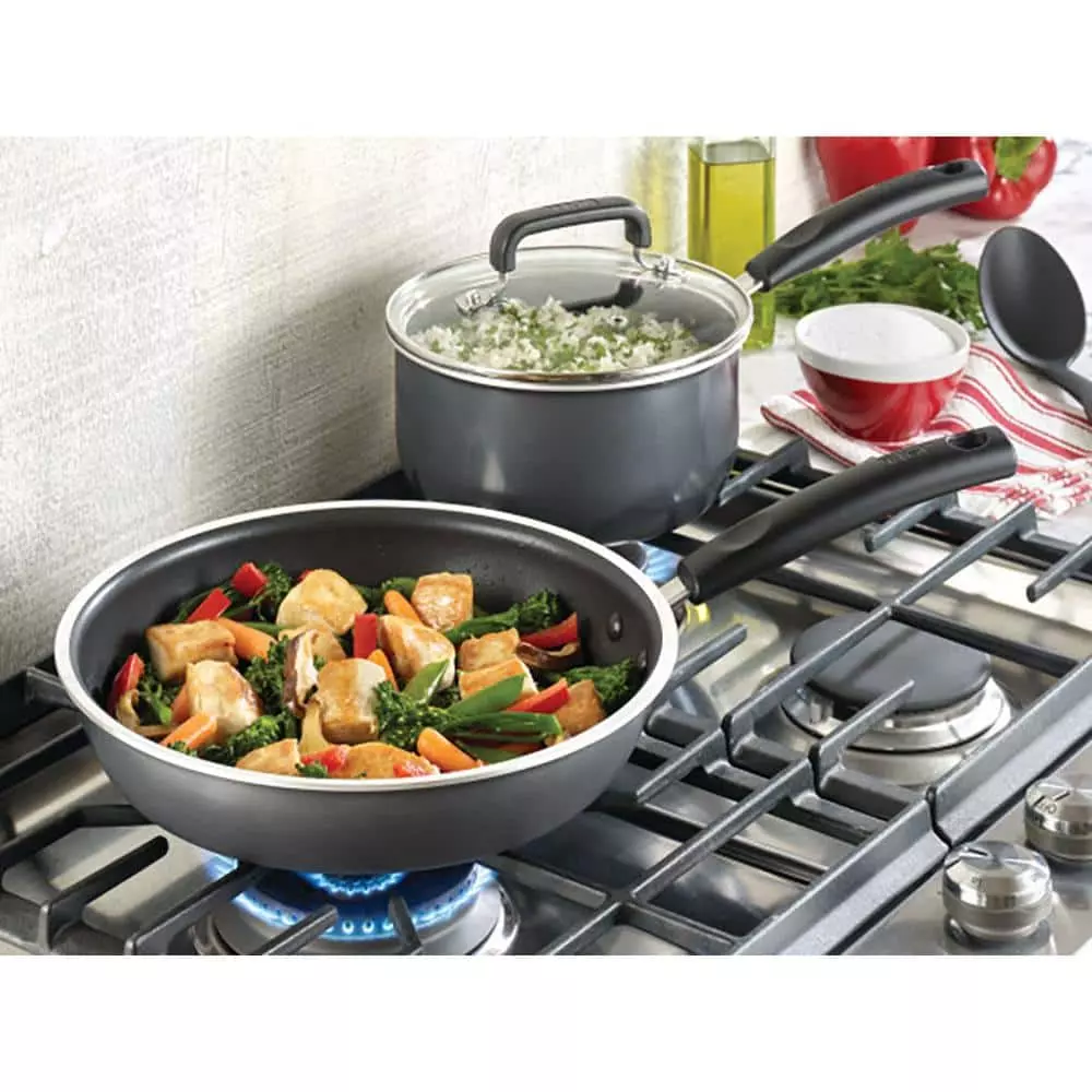 8.5 in. Gray Titanium Nonstick Frying Pan by T-fal 6 8.5 in. Gray Titanium Nonstick Frying Pan by T-fal - Image 4