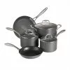 8-Piece Hard-Anodized Aluminum Cookware Set by Tramontina -Cookware Sales Shop gray tramontina pot pan sets 80123 068ds 64 1000