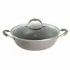 5 qt. Enameled Aluminum Everyday Pan in Shadow With Silicone Handles by Unbranded 2 5 qt. Enameled Aluminum Everyday Pan in Shadow With Silicone Handles by Unbranded -Cookware Sales Shop gray unbranded saute pans 985118623m 64 1000