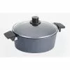 Diamond LITE 5.8 qt. Round Cast Aluminum Nonstick Casserole Dish in Gray with Glass Lid by Woll 1 Diamond LITE 5.8 qt. Round Cast Aluminum Nonstick Casserole Dish in Gray with Glass Lid by Woll -Cookware Sales Shop gray woll dutch ovens w828dpsl 64 1000