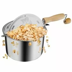 Stainless Steel Popcorn Popper Set by Great Northern 11 Stainless Steel Popcorn Popper Set by Great Northern -Cookware Sales Shop great northern stovetop popcorn poppers 6251 4f 1000