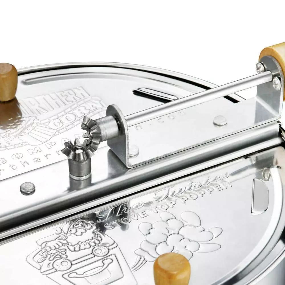 Stainless Steel Popcorn Popper Set by Great Northern 4 Stainless Steel Popcorn Popper Set by Great Northern - Image 2