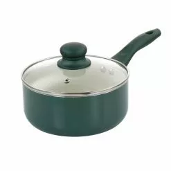 Gazebo Ceramic Nonstick Aluminum 11-Piece Cookware Set in Green by GIBSON HOME -Cookware Sales Shop green gibson home pot pan sets 985117052m d4 1000