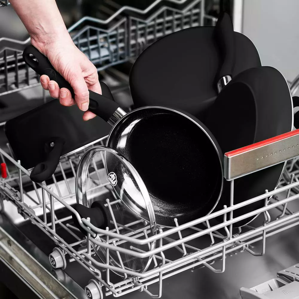 Diamond 11 in. Aluminum Ceramic Nonstick Square Griddle in Black by GreenLife 7 Diamond 11 in. Aluminum Ceramic Nonstick Square Griddle in Black by GreenLife - Image 5