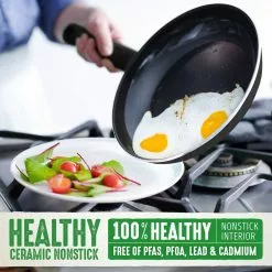 Diamond 11 in. Aluminum Ceramic Nonstick Square Griddle in Black by GreenLife 11 Diamond 11 in. Aluminum Ceramic Nonstick Square Griddle in Black by GreenLife -Cookware Sales Shop greenlife griddles cc002335 001 c3 1000