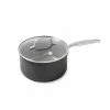 Chatham 3 qt. Hard-Anodized Aluminum Ceramic Nonstick Sauce Pan in Gray with Glass Lid by GreenPan -Cookware Sales Shop greenpan sauce pans cc000116 001 64 1000