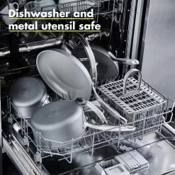 Chatham 5 qt. Hard-Anodized Aluminum Ceramic Nonstick Saute Pan in Gray with Glass Lid by GreenPan 12 Chatham 5 qt. Hard-Anodized Aluminum Ceramic Nonstick Saute Pan in Gray with Glass Lid by GreenPan -Cookware Sales Shop greenpan saute pans cc000123 001 44 1000