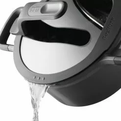 GEM Stay Cool 4.9 qt. Cast Aluminum Nonstick Saute Pan in Gray with Glass Lid by BergHOFF -Cookware Sales Shop grey berghoff saute pans 2307423 1f 1000