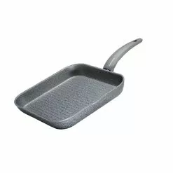 Greystone 11.5 in. Cast Aluminum Nonstick Grill Pan in Grey by Moneta