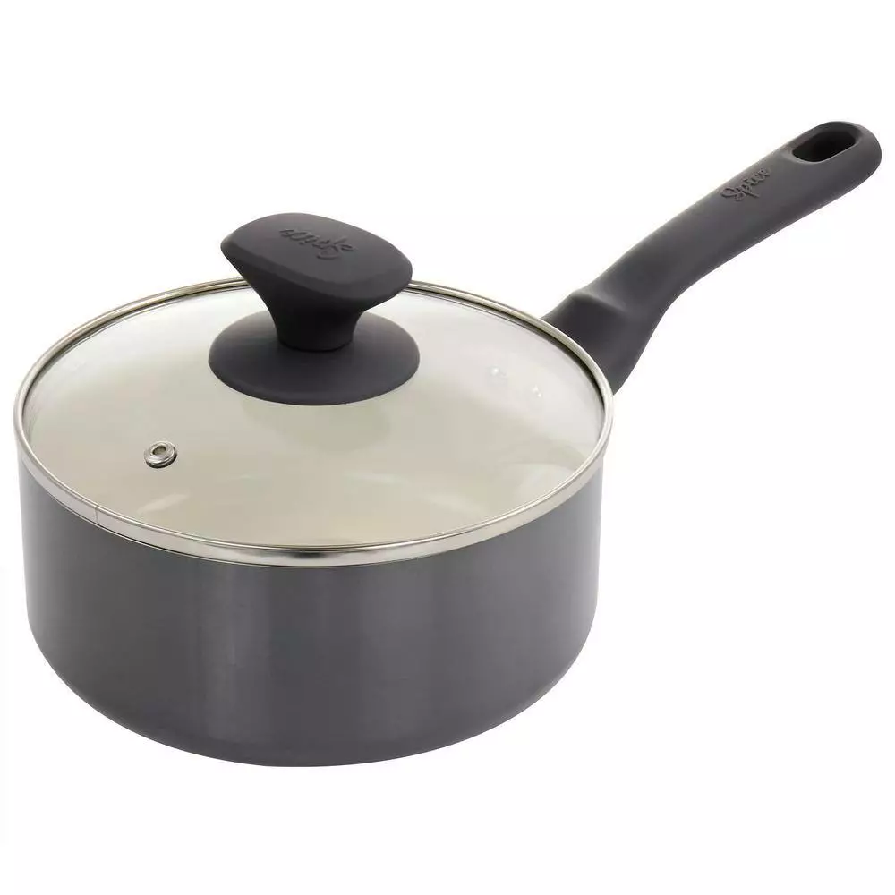 Savory Saffron 16-Piece Ceramic Nonstick Cookware Set in Grey by Spice BY TIA MOWRY 8 Savory Saffron 16-Piece Ceramic Nonstick Cookware Set in Grey by Spice BY TIA MOWRY - Image 6