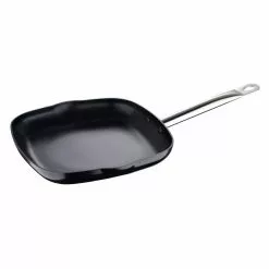 11.1 in. x 9.45 in. Nonstick Black Aluminum Griddle by BERGNER