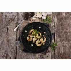 12.5 in Round Reversible Cast Iron Griddle/Skillet with Wire Handles, Large, Seasoned by Victoria -Cookware Sales Shop griddles gdl 156 44 1000