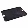 Large Rectangular Reversible Black Cast Iron Griddle/Skillet Solid 20 in. x 14 in. Seasoned by Victoria