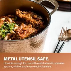 Hammered Copper 5-Piece Aluminum Non-Stick Cookware Set with Glass Lids by Gotham Steel -Cookware Sales Shop hammered copper gotham steel skillets 2692 76 1000