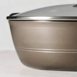 Sicilia 4.5 qt. Aluminum Nonstick Covered Dutch Oven in Hazelnut by Tramontina 14 Sicilia 4.5 qt. Aluminum Nonstick Covered Dutch Oven in Hazelnut by Tramontina -Cookware Sales Shop hazelnut tramontina dutch ovens 80149 054ds fa 1000