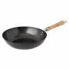 Classic Series 12 in. Black Carbon Steel Non-Stick Wok with Birch Handle by Honey-Can-Do 2 Classic Series 12 in. Black Carbon Steel Non-Stick Wok with Birch Handle by Honey-Can-Do -Cookware Sales Shop honey can do woks stir fry pans j21 9976 64 1000