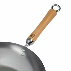 Joyce Chen 12 in. Silver Carbon Steel Stir-Fry Pan with Birchwood Handle by Honey-Can-Do 15 Joyce Chen 12 in. Silver Carbon Steel Stir-Fry Pan with Birchwood Handle by Honey-Can-Do -Cookware Sales Shop honey can do woks stir fry pans j21 9979 fa 1000