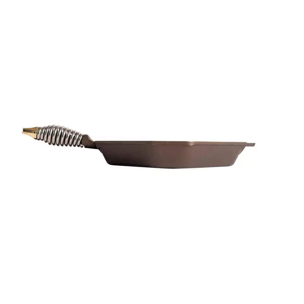 Cast Iron Collection 11.6 in. Cast Iron Grill Pan in Iron Patina by FINEX 5 Cast Iron Collection 11.6 in. Cast Iron Grill Pan in Iron Patina by FINEX - Image 3