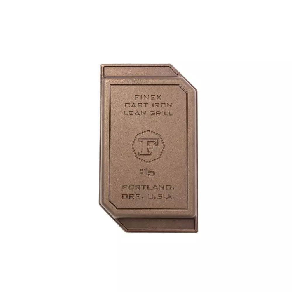 Cast Iron Collection 15 in. Cast Iron Grill Pan in Iron Patina by FINEX 5 Cast Iron Collection 15 in. Cast Iron Grill Pan in Iron Patina by FINEX - Image 3