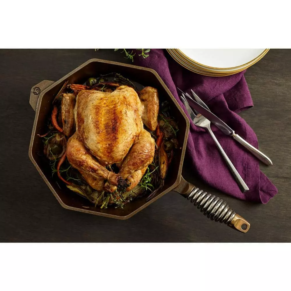 Cast Iron Collection 8 in. Cast Iron Skillet in Iron Patina by FINEX 4 Cast Iron Collection 8 in. Cast Iron Skillet in Iron Patina by FINEX - Image 2