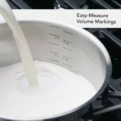 5-Ply Clad Stainless Steel 3 qt. Stainless Steel Saucepan Silver with Lid by KitchenAid -Cookware Sales Shop kitchenaid sauce pans 30050 1f 1000