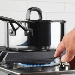 5-Ply Clad Stainless Steel 3 qt. Stainless Steel Saucepan Silver with Lid by KitchenAid -Cookware Sales Shop kitchenaid sauce pans 30050 76 1000