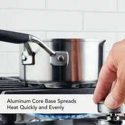 Stainless Steel, 1 qt., Stainless Steel, Sauce Pan, Silver with Pour Spout by KitchenAid 18 Stainless Steel, 1 qt., Stainless Steel, Sauce Pan, Silver with Pour Spout by KitchenAid -Cookware Sales Shop kitchenaid sauce pans 71018 4f 1000