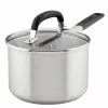 Stainless Steel 2 qt. Stainless Steel Nonstick Saucepan in Silver with Lid by KitchenAid 1 Stainless Steel 2 qt. Stainless Steel Nonstick Saucepan in Silver with Lid by KitchenAid -Cookware Sales Shop kitchenaid sauce pans 71020 64 1000