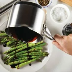 3-Ply Clad 1.5 qt. Stainless Steel 3 qt. Stainless Steel Saucepan Silver by KitchenAid 11 3-Ply Clad 1.5 qt. Stainless Steel 3 qt. Stainless Steel Saucepan Silver by KitchenAid -Cookware Sales Shop kitchenaid sauce pans 71026 4f 1000