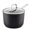 2 qt. Hard-Anodized Induction Matte Black Aluminum Nonstick Saucepan with Lid by KitchenAid -Cookware Sales Shop kitchenaid sauce pans 80192 64 1000