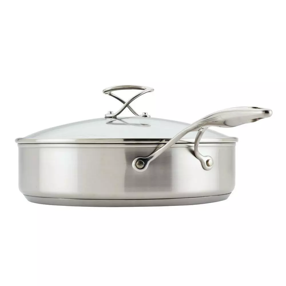 5 qt. Silver Stainless Steel Saute Pan with Lid by KitchenAid 5 5 qt. Silver Stainless Steel Saute Pan with Lid by KitchenAid - Image 3