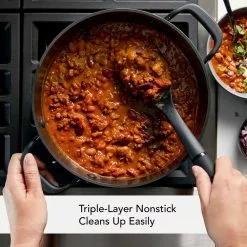 Hard Anodized Nonstick 8 qt. Hard Anodized Aluminum Nonstick Stock Pot in Onyx with Lid by KitchenAid 19 Hard Anodized Nonstick 8 qt. Hard Anodized Aluminum Nonstick Stock Pot in Onyx with Lid by KitchenAid -Cookware Sales Shop kitchenaid stock pots 84805 44 1000