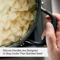 Hard Anodized Nonstick 8 qt. Hard Anodized Aluminum Nonstick Stock Pot in Onyx with Lid by KitchenAid 17 Hard Anodized Nonstick 8 qt. Hard Anodized Aluminum Nonstick Stock Pot in Onyx with Lid by KitchenAid -Cookware Sales Shop kitchenaid stock pots 84805 4f 1000