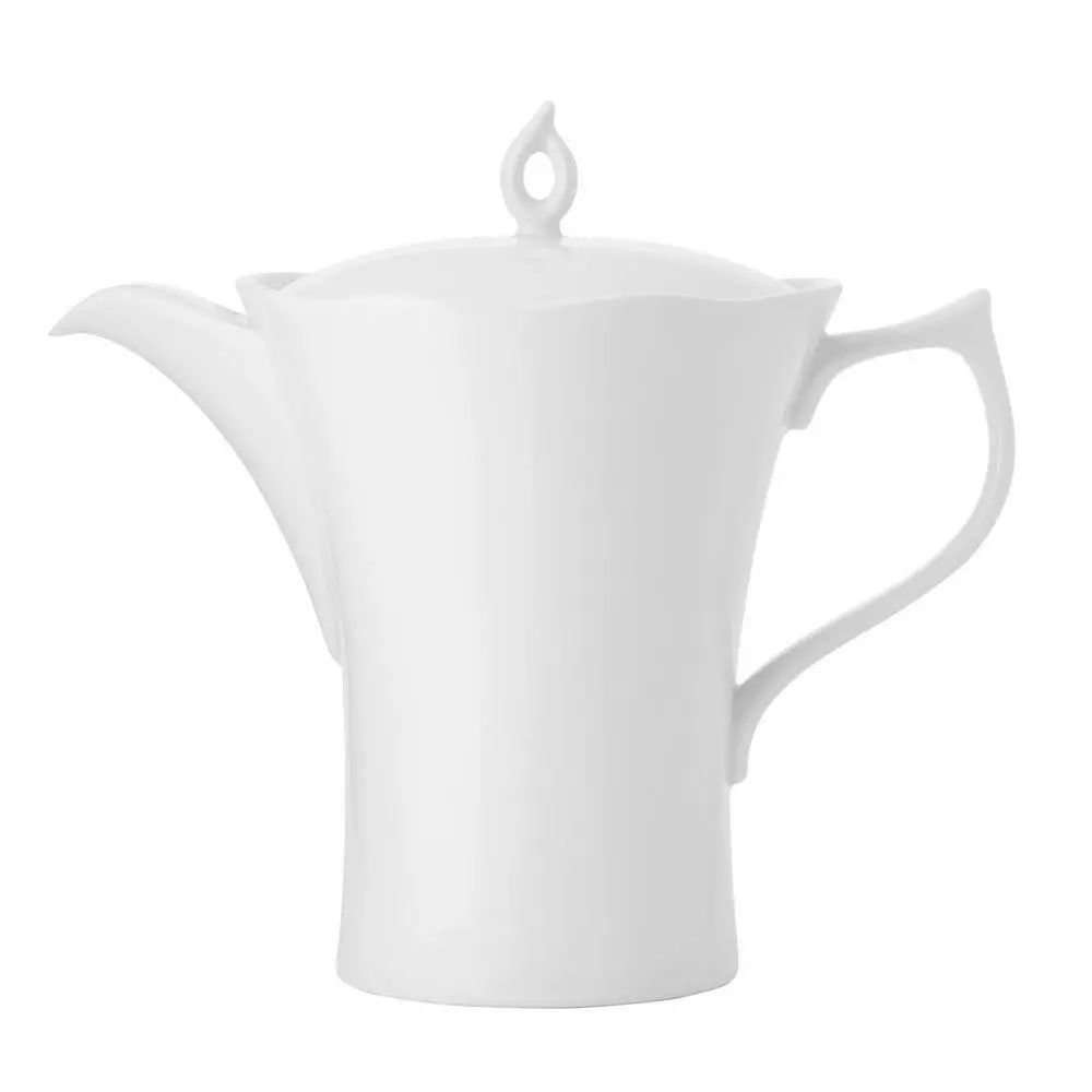 4-Cup White Porcelain Tea Pots with Lid 26 oz. (Set of 12) by Oneida 3 4-Cup White Porcelain Tea Pots with Lid 26 oz. (Set of 12) by Oneida