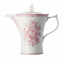 12 oz. Pink Porcelain Pink Tea Pots with Lid (Set of 12) by Oneida
