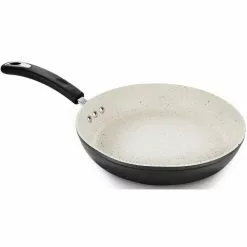 Stone Earth 10 in. Aluminum Ceramic Nonstick Frying Pan in Lava Black by Ozeri -Cookware Sales Shop lava black ozeri skillets zp6 26 fa 1000
