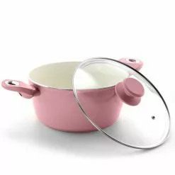 Plaza Cafe 4.5 qt. Round Aluminum Nonstick Dutch Oven in Lavender with Glass Lid by GIBSON HOME 10 Plaza Cafe 4.5 qt. Round Aluminum Nonstick Dutch Oven in Lavender with Glass Lid by GIBSON HOME -Cookware Sales Shop lavender gibson home dutch ovens 985111740m 1f 1000