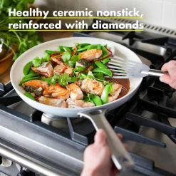 Padova 2-Piece Aluminum Ceramic Nonstick Frying Pan Set in Light Blue by GreenPan 10 Padova 2-Piece Aluminum Ceramic Nonstick Frying Pan Set in Light Blue by GreenPan -Cookware Sales Shop light blue greenpan skillets cc000385 001 4f 1000