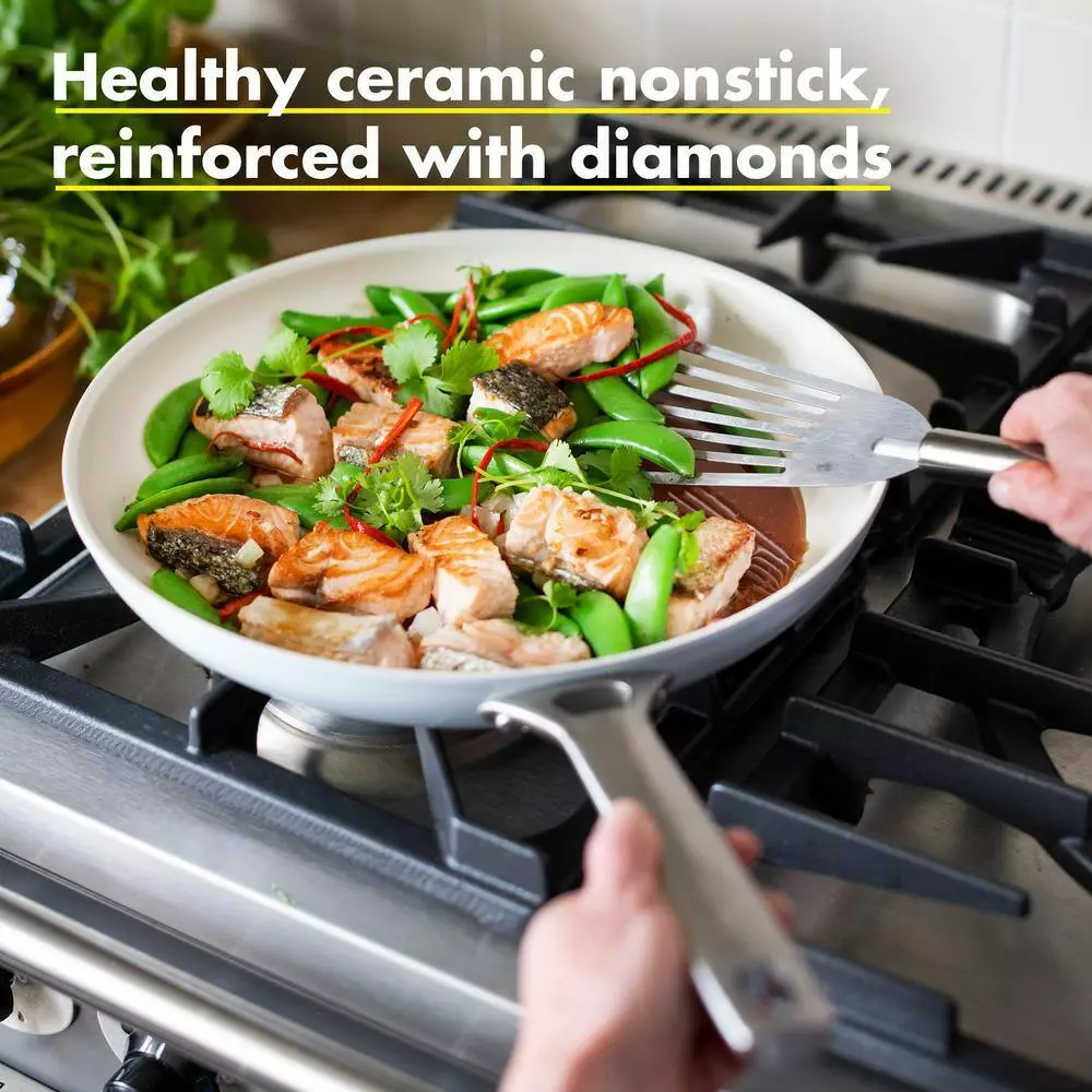 Padova 2-Piece Aluminum Ceramic Nonstick Frying Pan Set in Light Blue by GreenPan 5 Padova 2-Piece Aluminum Ceramic Nonstick Frying Pan Set in Light Blue by GreenPan - Image 3