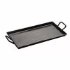 18 in. Black Carbon Steel Stovetop Griddle with Handles by Lodge