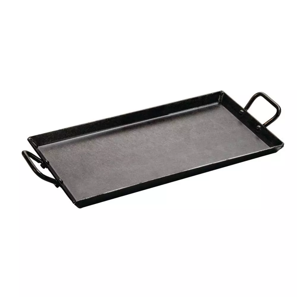 18 in. Black Carbon Steel Stovetop Griddle with Handles by Lodge 3 18 in. Black Carbon Steel Stovetop Griddle with Handles by Lodge