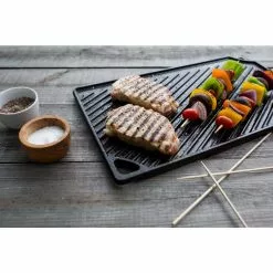 Double Play 16.75 in. Black Cast Iron Reversible Stovetop Griddle by Lodge -Cookware Sales Shop lodge griddles ldpstot 44 1000